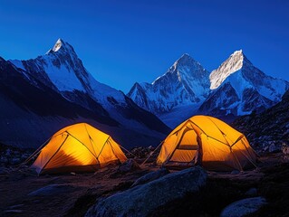 Canvas Print - Mountain Tents