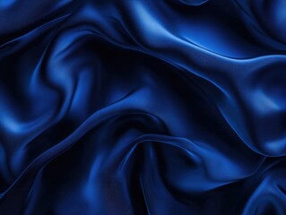 Wall Mural - Dark blue silk texture