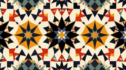 Poster - This Arabic pattern features a combination of traditional motifs and modern design elements