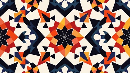 Poster - This Arabic pattern features a combination of traditional motifs and modern design elements