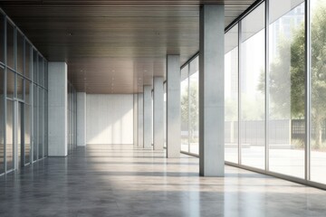 Canvas Print - Architecture building corridor flooring.  Image by rawpixel.