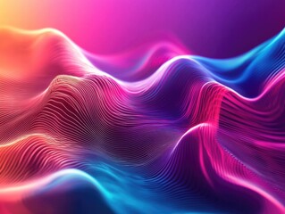 Wall Mural - Wavy Abstract Background