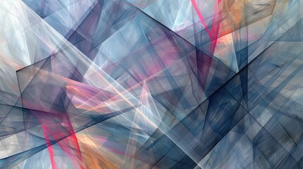 Poster - this design features a complex web of diagonal lines intersecting to form a mesh-like pattern.