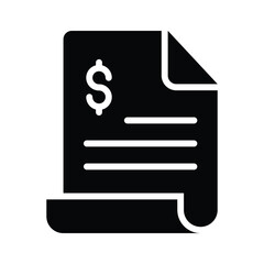 Wall Mural - Use this bill icon for clear financial documentation