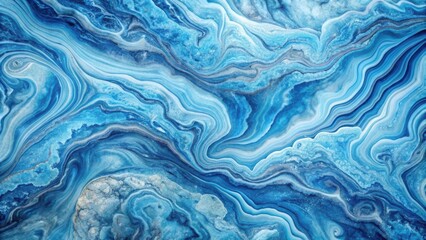Fototapete - Blue marble texture with intricate patterns and swirls, perfect for backgrounds and designs