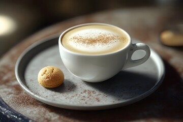 Wall Mural - Cappuccino and Cookie