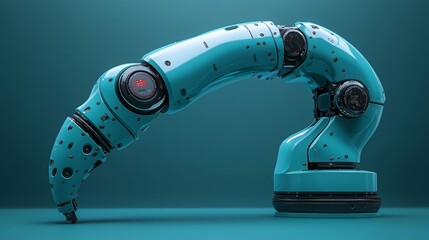 Poster - exploring the ergonomic design features of advanced robotic arms in a modern workshop environment