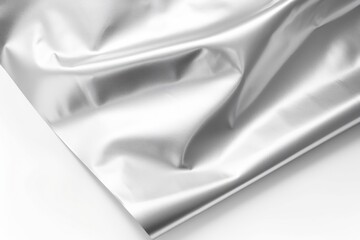 Poster - Backgrounds metal white silk.