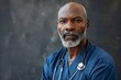 © CojanAI - Portrait of a middle aged African American male registered nurse