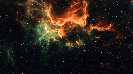 Canvas Print - Cosmic Nebula in Space