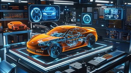 Poster - use of advanced technology tools in automotive diagnostics.