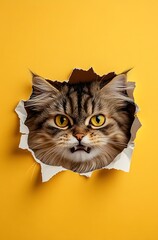 Wall Mural - portrait of a cat