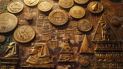 cultural significance of Egyptian currency through various historical epochs.