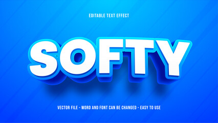 Poster - clear text effect, blue editable text style effect