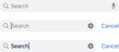 © HaRsH - Search Field, State, Placeholder, Focused, Typing, magnifying, cross, close, Type. Search bar boxes set. Web UI elements for browsers with text field and button for UI.