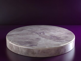 Wall Mural - Marble Platform on Purple Background