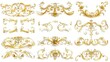 © jiduo - Elegant Vintage Gold Decorative Elements: Exquisite Frames, Swirls, and Borders for Timeless Design