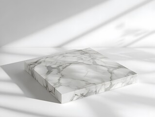 Wall Mural - White Marble Platform with Shadow