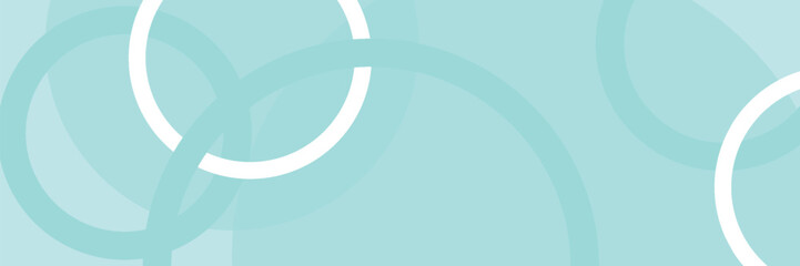 Wall Mural - minimal presentation template blue pastel background with modern white circle elements combination.