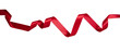 © Rawf8 - Red ribbon curly isolated on white, transparent, satin festive christmas present decoration