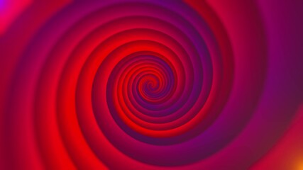 Poster - Minimal spiral in infinite rotation. Abstract background in red color. Dizzy concentric pattern. Retro backdrop for event, party, carnival, celebration, anniversary or other. Seamless loop.