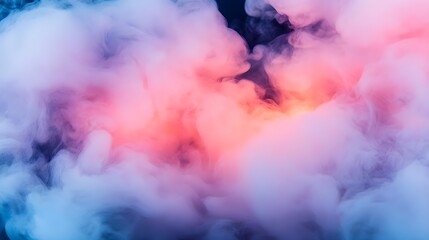 Canvas Print - Abstract Smoke Background, Pink, Blue, Purple, Dreamy