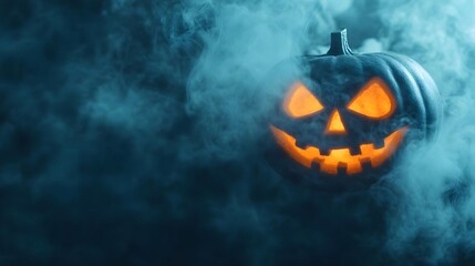 Sticker - Halloween Jack-o'-Lantern in Smoke