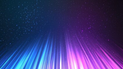 Wall Mural - Abstract Background with Light Beams and Stars