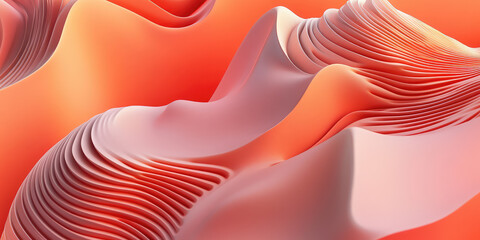 Wall Mural - Abstract gradient background. Minimal UI UX design. 3d render illustration style.