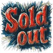 © AS Photo Family - Vibrant hand-drawn 'Sold Out' text in colorful design