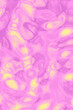 © Connect Images - Abstract pink and yellow marbled background with fluid patterns.