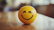 © pkproject - Cheerful Yellow Smiley Face Emoji Symbolizing Happiness and Positive Attitude