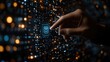 © Natalia - standard quality control certification business technology internet and networking concept young businessman select the icon on the virtual display