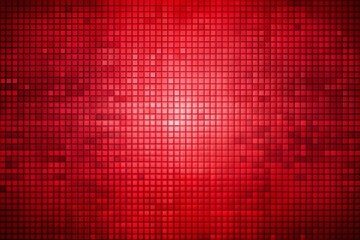 Poster - Vibrant red abstract background with modern grid pattern