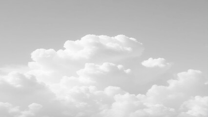 Wall Mural - White Clouds from above. Aerial view of the fluffy white cloud on blue sky. Top view from an airplane over white clouds