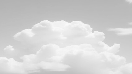 Wall Mural - White Clouds from above. Aerial view of the fluffy white cloud on blue sky. Top view from an airplane over white clouds