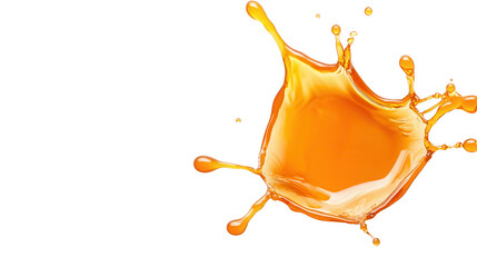 Aufkleber - Vibrant orange splash with droplets capturing energy and motion, perfect for food and beverage designs.