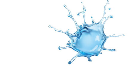 Poster - A dynamic splash of clean water captured in motion, showcasing the beauty and fluidity of nature.