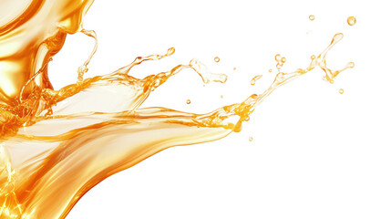 Aufkleber - A vibrant splash of golden liquid, capturing the essence of energy and movement against a dark background.