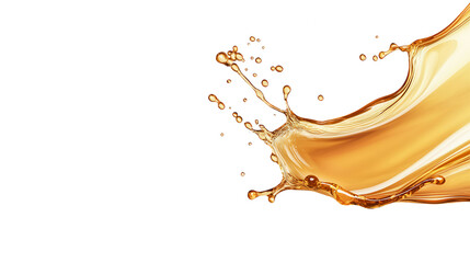 Fototapete - A vibrant splash of golden liquid, capturing the essence of motion and fluidity, perfect for creative and dynamic projects.