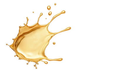 Aufkleber - A vibrant splash of golden liquid, capturing the essence of energy and movement, perfect for dynamic designs and projects.