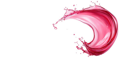 Poster - A vibrant splash of pink liquid artfully captured, representing creativity and elegance in abstract design.