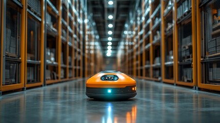 Poster - Robotic systems operate in a green logistics hub to enhance efficiency and sustainability
