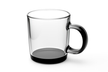 Canvas Print - Coffee mug transparent glass.