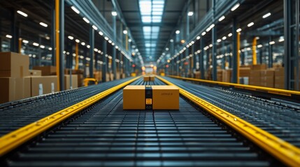 Poster - RPA technology enhancing efficiency in complex logistics operations within a warehouse environment