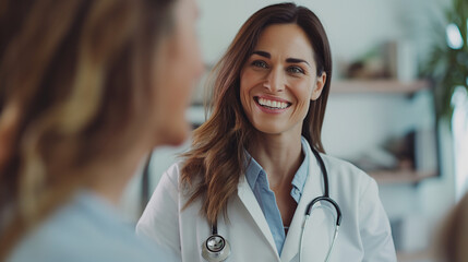 Consultation with a doctor in a doctor's office in a clinic	
