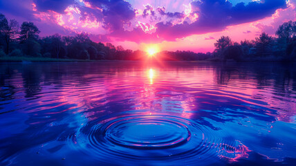 Sky Reflecting on a Lake