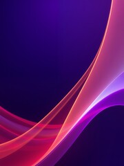 Wall Mural - Abstract purple and pink waves on a dark background.