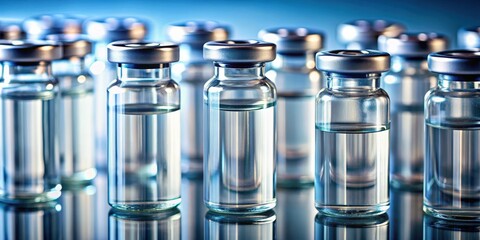 Aufkleber - Close up of scientific vials filled with liquid for analysis, research, laboratory, test tube, science, experiment