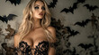 © GS Edwards Studio - A beautiful blonde model in a witch costume
